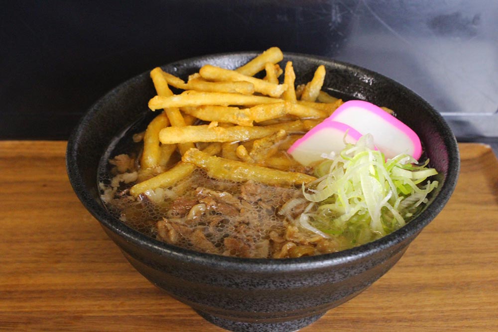 ごぼ唐肉うどん